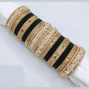 Pooja Bangles Ethnic Traditions Pota Stone And Pearl Bangles Set