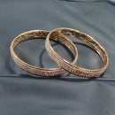 Pooja Bangles Designer Rainbow Austrian Stone Bangle Set