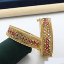 Pooja Bangles Beautiful Kundan Stone Openable Kada Bangles Set For Special Occassions