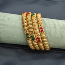 Pooja Bangles Festive Charm Pota Stone Bangles Set