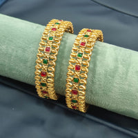 Pooja Bangles Festive Charm Pota Stone Bangles Set