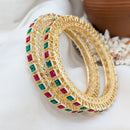 Pooja Bangles Premium Pota Stone Bangles Set