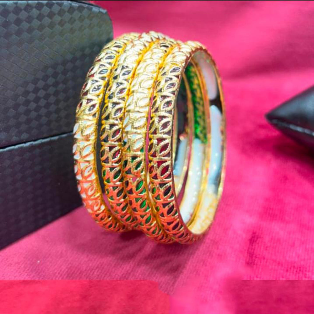 Pooja Bangles Rajwadi Look Meenakari Bangles Set
