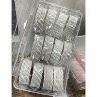 Pooja Bangles Premium Pearl Embellished Bangles Set