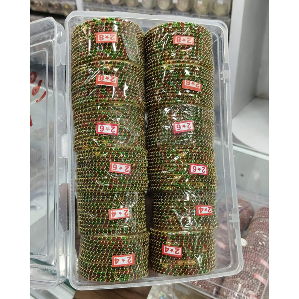 Pooja Bangles Premium Pearl Embellished Bangles Set