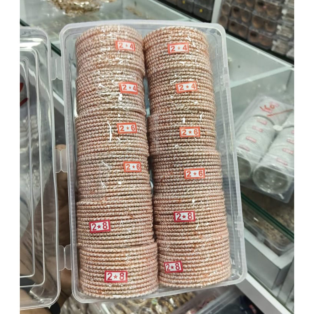 Pooja Bangles Premium Pearl Embellished Bangles Set