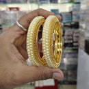 Pooja Bangles Premium Pearl Embellished Bangles Set