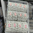 Pooja Bangles Elegant Rhodium Plated Austrian Stone And Pearl Bangle Set