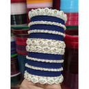 Pooja Bangles Royal Austrian Stone And Pearl Designer Bangles Set