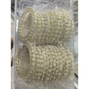 Pooja Bangles Antique Finish Austrian Stone Bangles Set