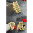 Pooja Bangles Graceful Crystal Stone And Pearl Bangles Set