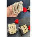 Pooja Bangles Classic Mirror And Pearl Bangles Set