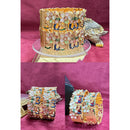 Pooja Bangles Graceful Pota Stone And Meenakari Bangles Set