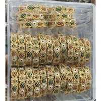 Pooja Bangles Premium Austrian Stone And Meenakari Designer Bangles Set