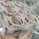Pooja Bangles Partywear Austrian Stone And Beads Openable Bracelet