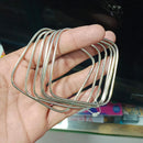 Pooja Bangles Stylish Square Shape Metallic Bangles Set