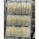 Pooja Bangles Graceful Pearl Embellished Bangles Set