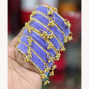 Pooja Bangles Premium Velvet Ghungroo Designer Bangles Set