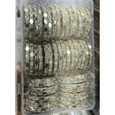 Pooja Bangles Glamorous Mirror And Austrian Stone Bangles Set   (1 Set Only )