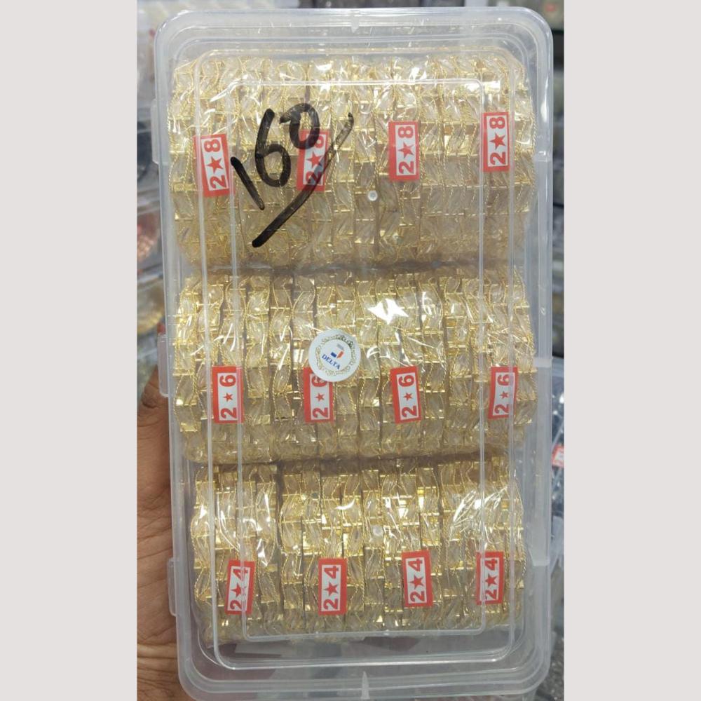 Pooja Bangles Elegant Sparkle Beads Bangles Set