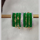 Pooja Bangles Designer Velvet And Pearl Kashmiri Bangles Set