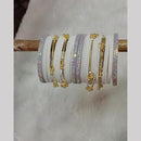 Pooja Bangles Designer Velvet And Pearl Kashmiri Bangles Set