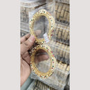 Pooja Bangles Pota Stone And Pearl Designer Meenakari Bangles Set