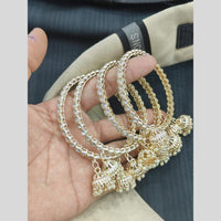 Pooja Bangles Classic Austrian Stone And Pearl Bangles Set