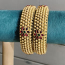 Pooja Bangles Heritage Pota Stone Bangles Set