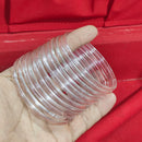 Pooja Bangles Glossy Transparent Jelly Bangles Set