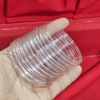 Pooja Bangles Glossy Transparent Jelly Bangles Set
