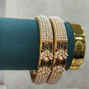 Pooja Bangles Traditional Pearl Meenakari Bangles Set