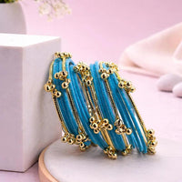 Pooja Bangles Classic Kashmiri Ghungroo Velvet Bangles Set