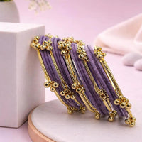 Pooja Bangles Classic Kashmiri Ghungroo Velvet Bangles Set