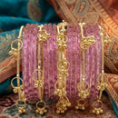 Pooja Bangles Classic Kashmiri Ghungroo Raindrop Glass Bangles Set