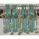 Pooja Bangles Classic Kashmiri Ghungroo Raindrop Glass Bangles Set