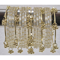 Pooja Bangles Classic Kashmiri Ghungroo Raindrop Glass Bangles Set