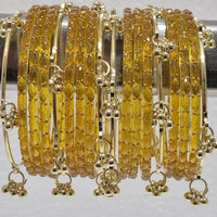 Pooja Bangles Classic Kashmiri Ghungroo Raindrop Glass Bangles Set