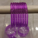 Pooja Bangles Glossy Transparent Jelly Bangles Set