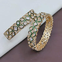 Pooja Bangles Elegant Crystal Stone And Meenakari Bangles Set