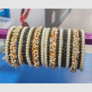 Pooja Bangles Sparkling Raindrop And Pearl Designer Bangles Set for Women