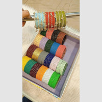 Pooja Bangles Fancy Wedding Wear Raindrop Kashmiri Bangles Set