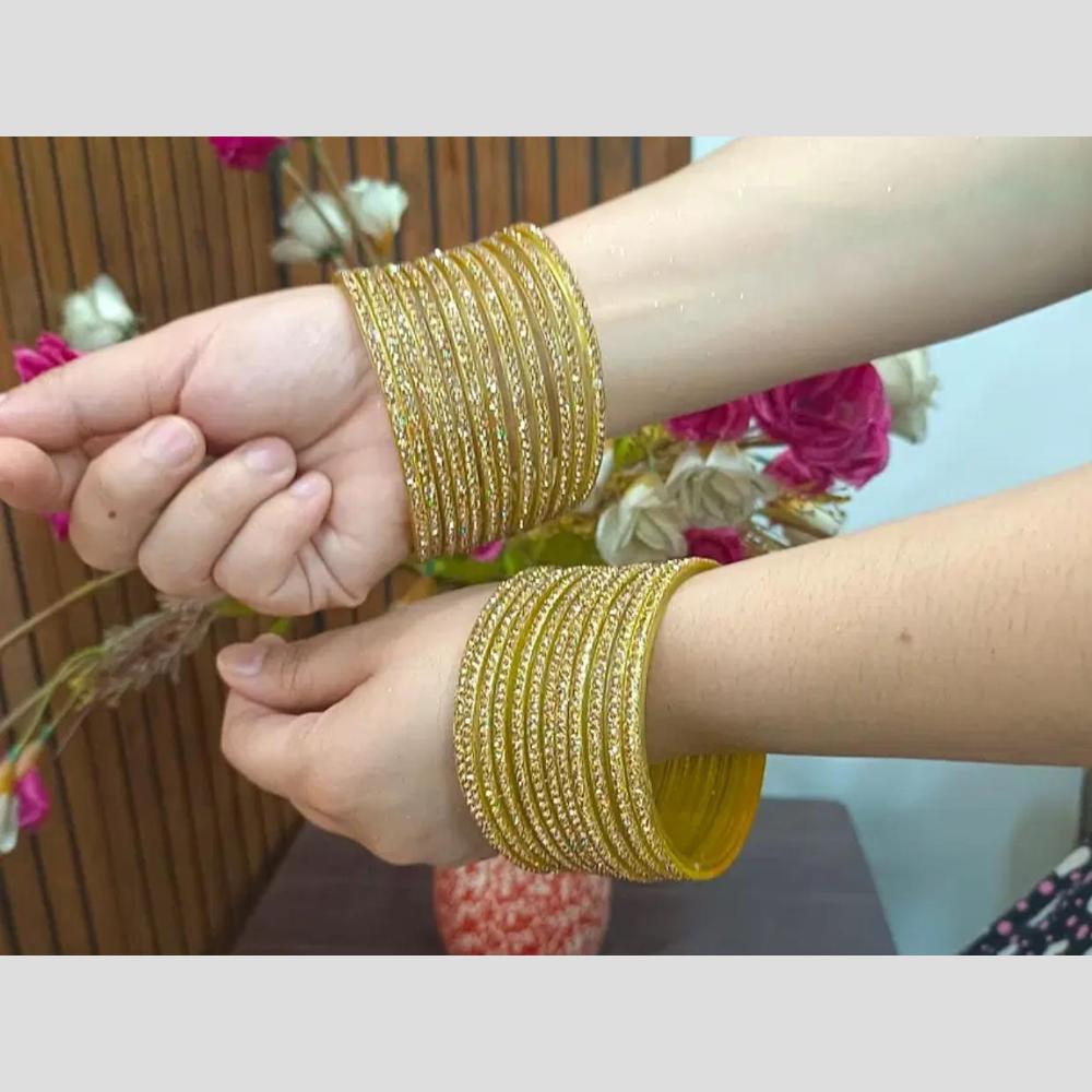 Pooja Bangles Luxury Austrian Stone Glass Wedding Wear Bangles Set