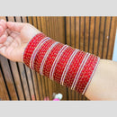 Pooja Bangles Luxury Austrian Stone Glass Wedding Wear Bangles Set
