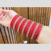 Pooja Bangles Luxury Austrian Stone Glass Wedding Wear Bangles Set