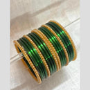 Pooja Bangles Luxury Plain Glass Pearl Wedding Wear Bangles Set