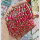 Pooja Bangles Stylish Austrian Stone Wedding Wear Bangles Set