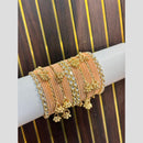 Pooja Bangles Kundan Stone Pearl Kashmiri Glass Designer Bangles Set