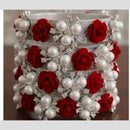 Pooja Bangles Premium Floral Austrian Stone Pearl Bangles Set