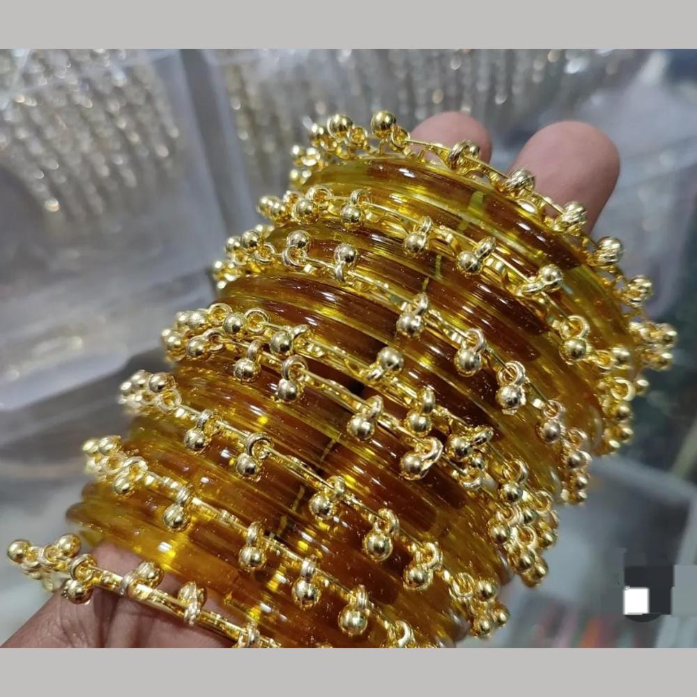 Pooja Bangles Glossy Jelly Glass Traditional Kashmiri Bangles Set